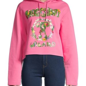 Moschino Pink Floral Hoodie